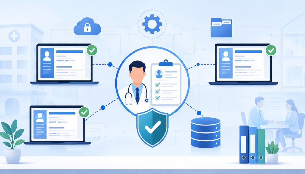 Provider data consistency across healthcare enrollment systems