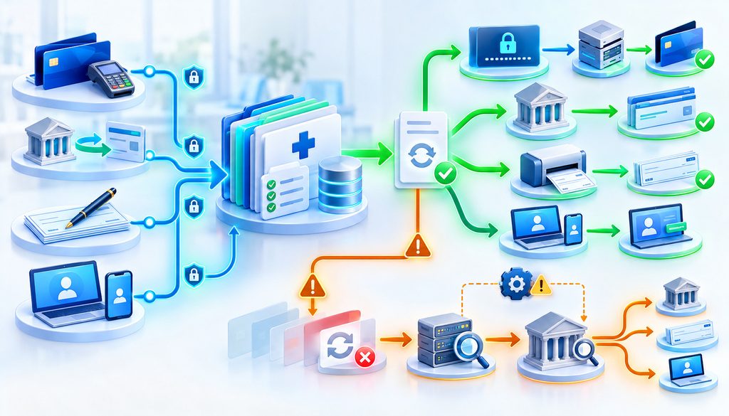 Patient refund to original payment method workflow